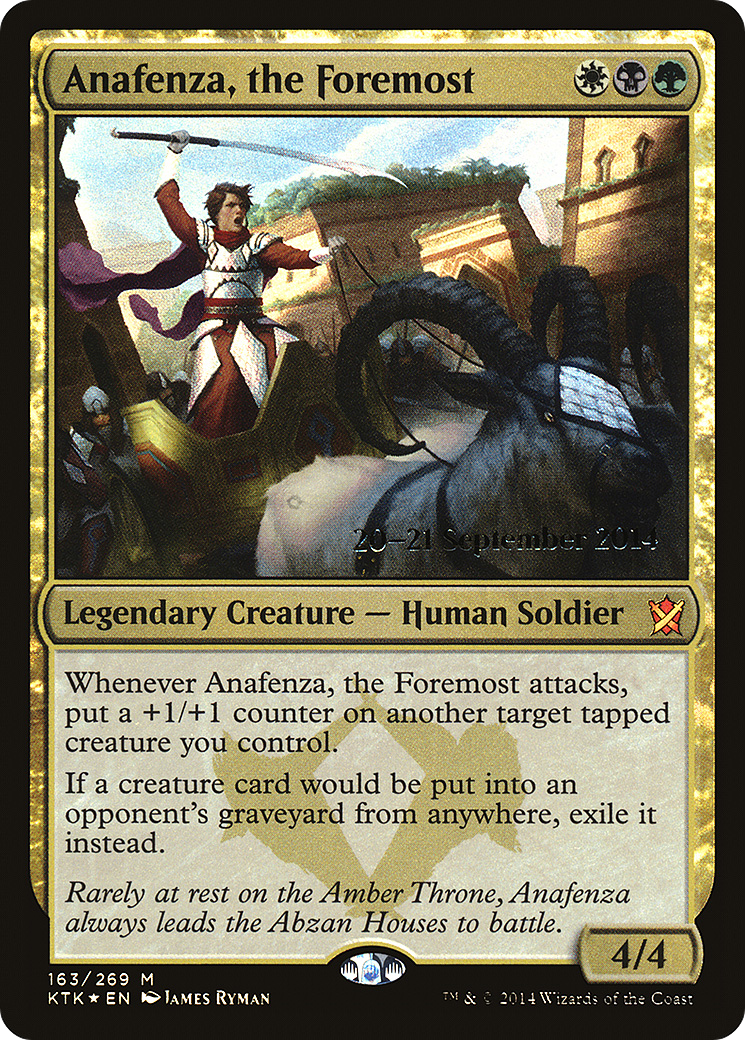 Anafenza, the Foremost (PRE-163S) [Khans of Tarkir Promos] Foil