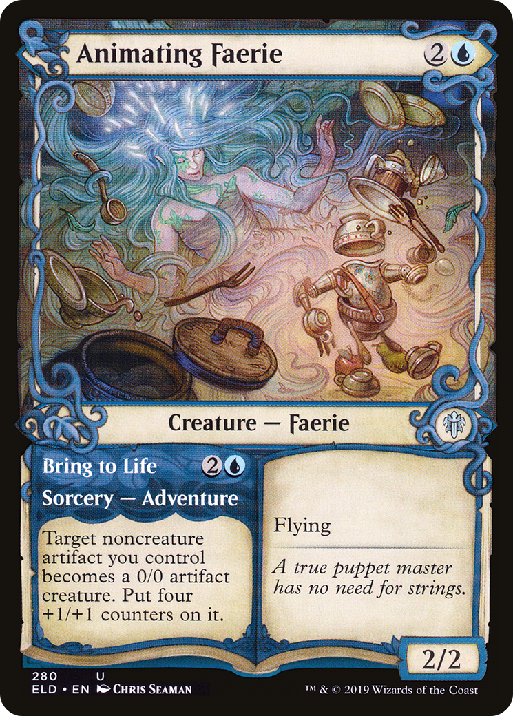Animating Faerie (Showcase) (ELD-280) [Throne of Eldraine]