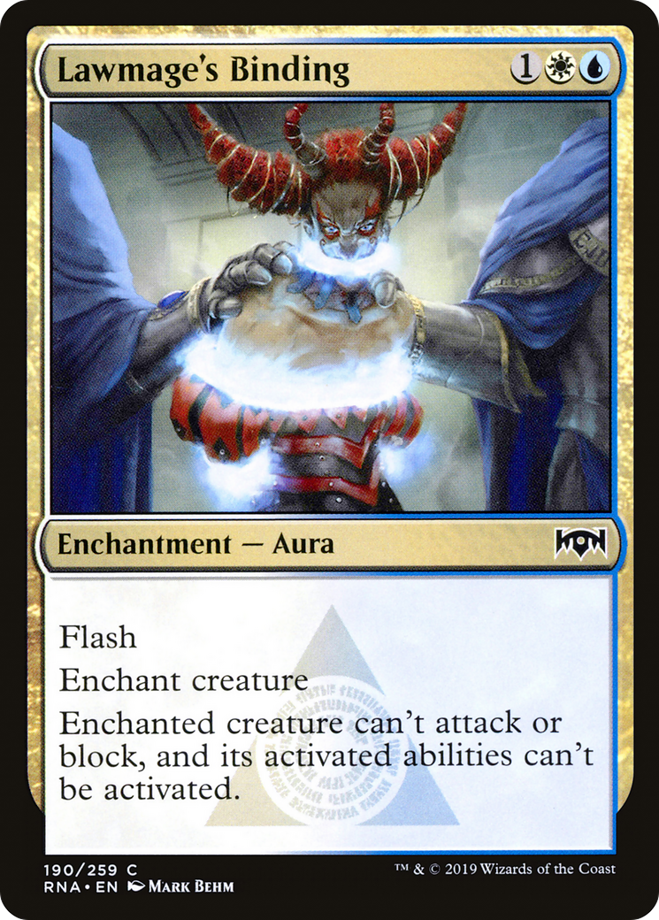 Lawmage's Binding (RNA-190) [Ravnica Allegiance] Foil