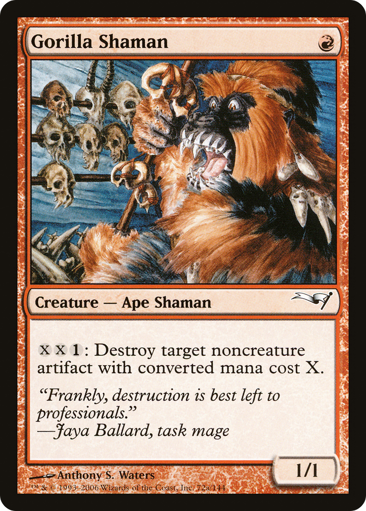 Gorilla Shaman (CTD-72A) [Coldsnap Theme Decks]