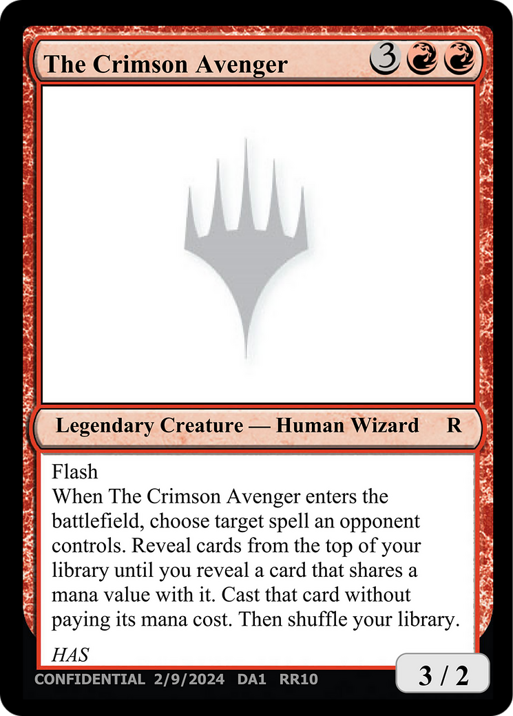 The Crimson Avenger (UNK-RR10) [Unknown Event]