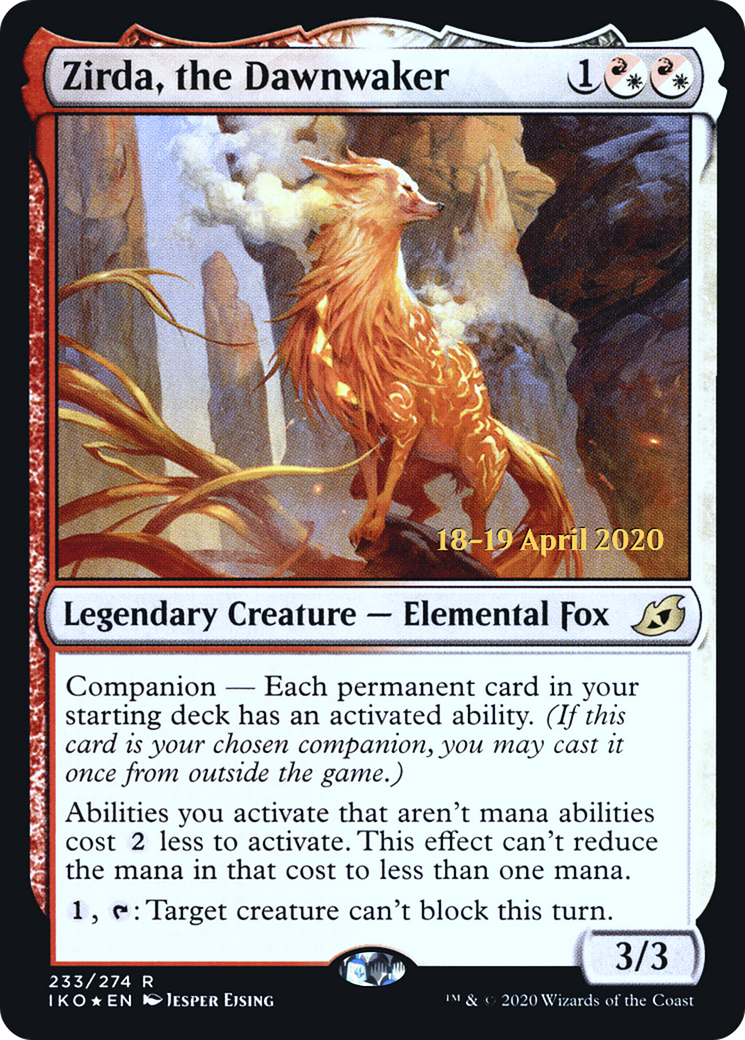 Zirda, the Dawnwaker (PRE-233S) [Ikoria: Lair of Behemoths Promos] Foil
