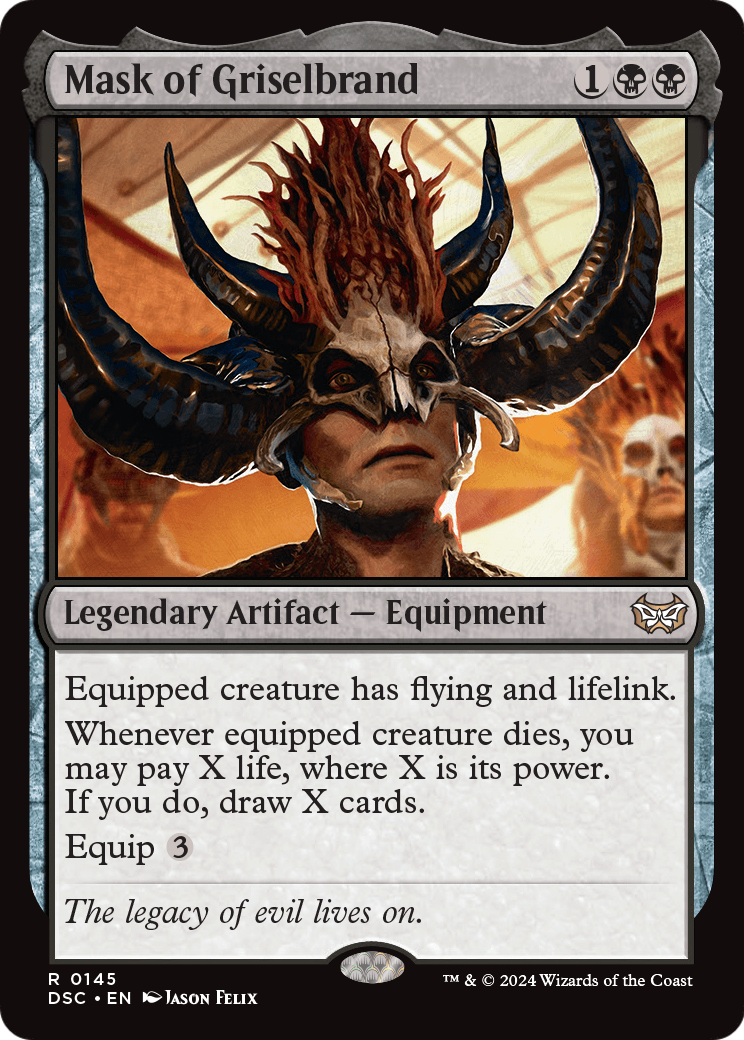 Mask of Griselbrand (DSC-145) [Duskmourn: House of Horror Commander]