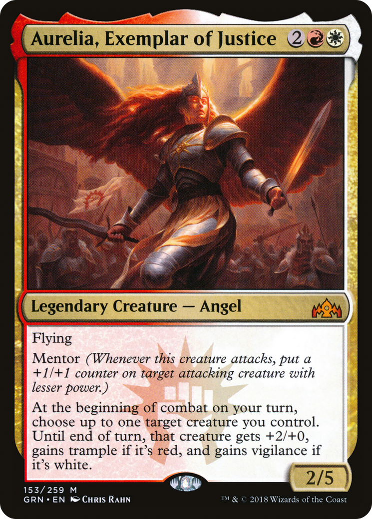 Aurelia, Exemplar of Justice (GRN-153) [Guilds of Ravnica]
