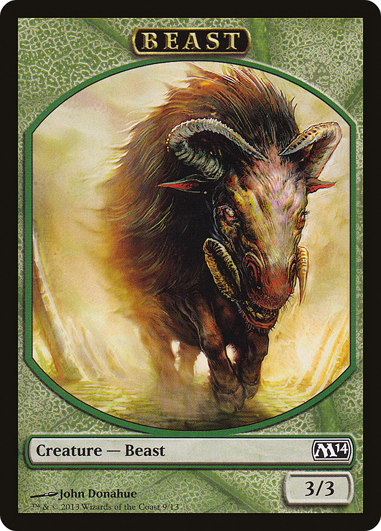 Beast Token (M14-009) [Magic 2014 Tokens]