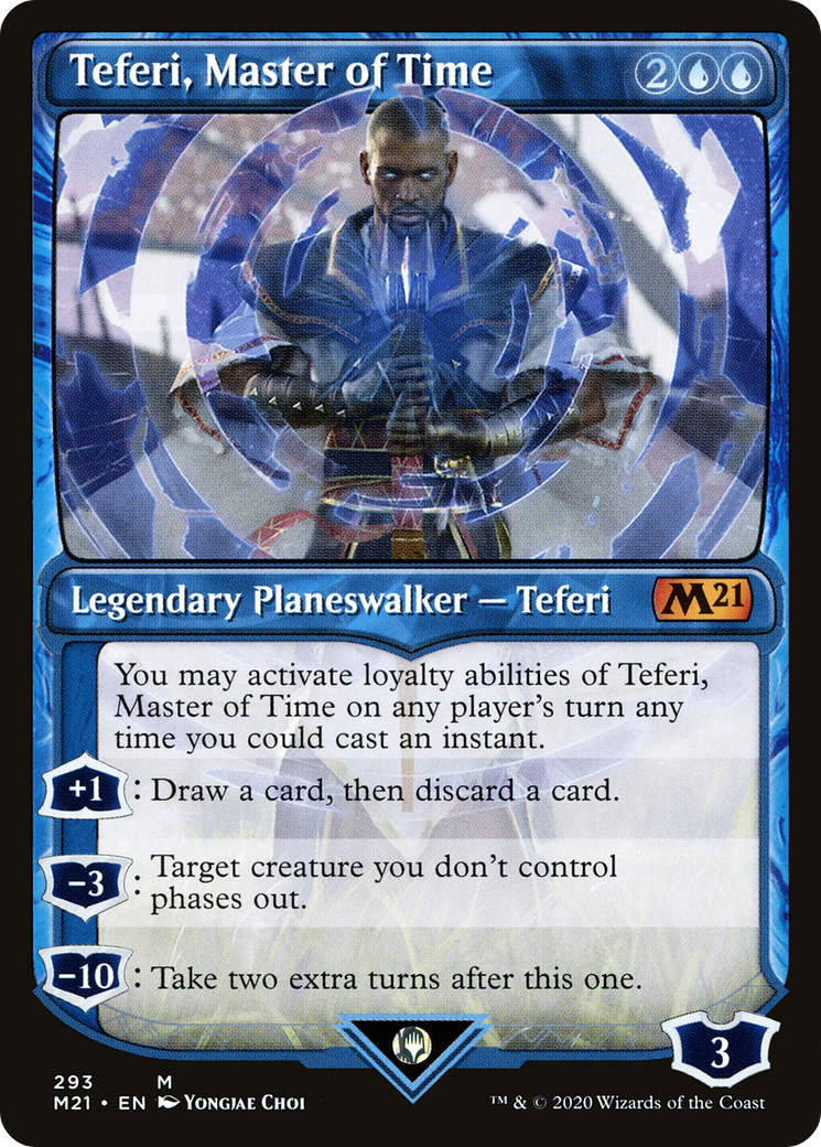 Teferi, Master of Time (Showcase) (M21-293) [Core Set 2021] Foil