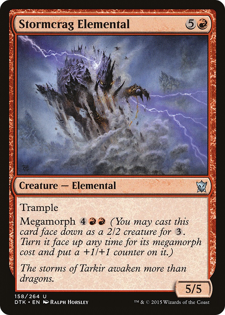 Stormcrag Elemental (DTK-158) [Dragons of Tarkir] Foil