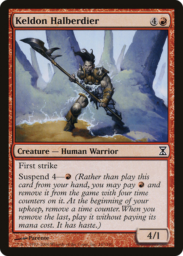 Keldon Halberdier (TSP-167) [Time Spiral] Foil