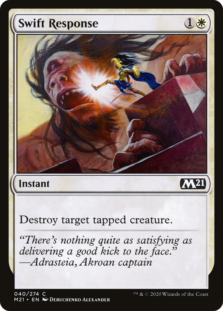 Swift Response (M21-040) [Core Set 2021] Foil