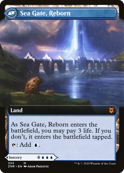 Sea Gate Restoration (Extended Art) (ZNR-333) [Zendikar Rising]