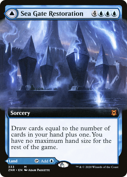 Sea Gate Restoration (Extended Art) (ZNR-333) [Zendikar Rising] Foil