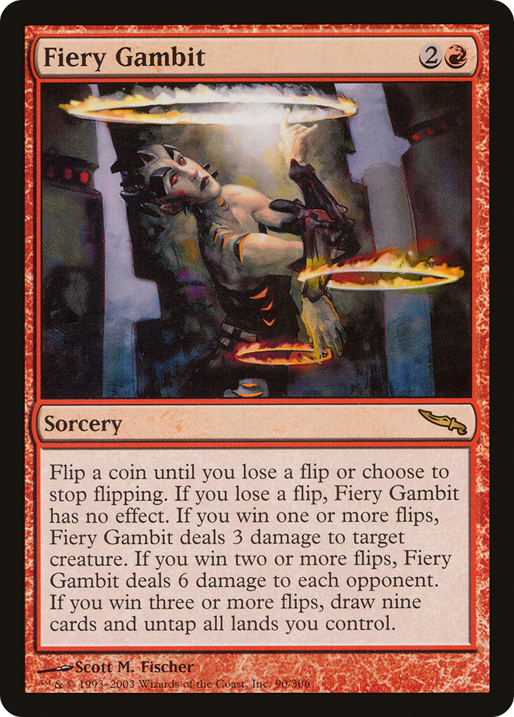 Fiery Gambit (MRD-090) [Mirrodin] Foil