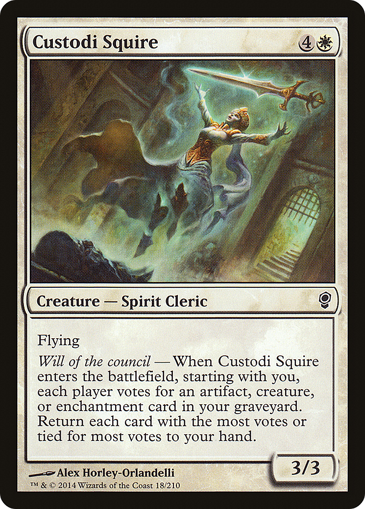 Custodi Squire (CNS-018) [Conspiracy] Foil