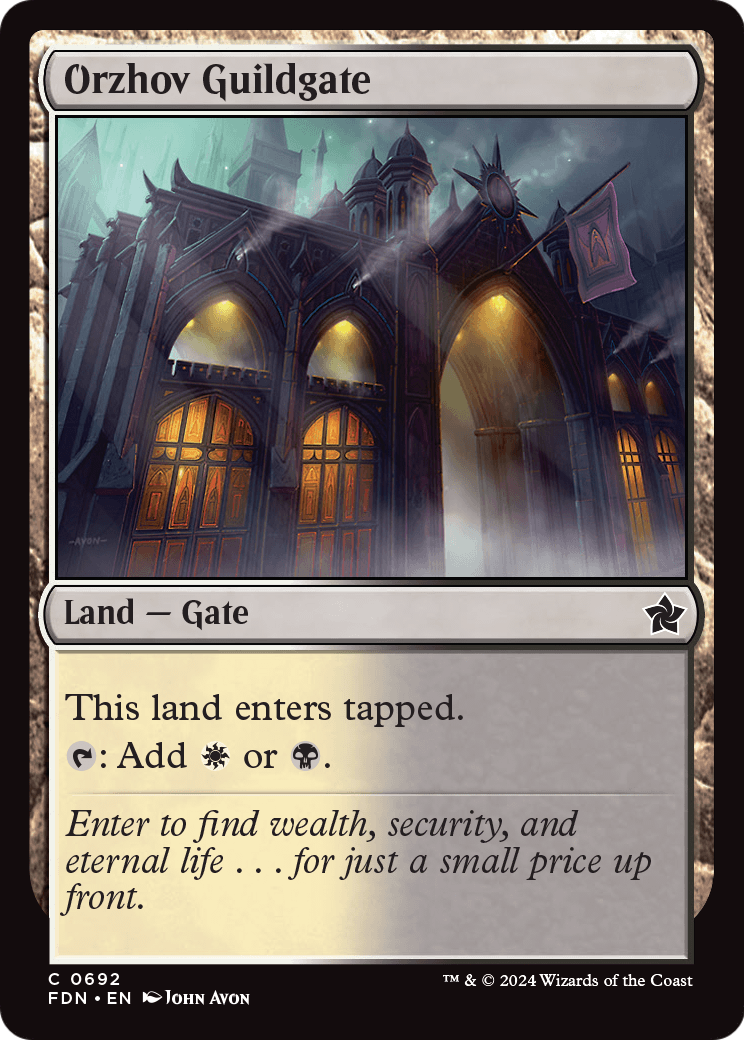 Orzhov Guildgate (FDN-692) [Foundations]
