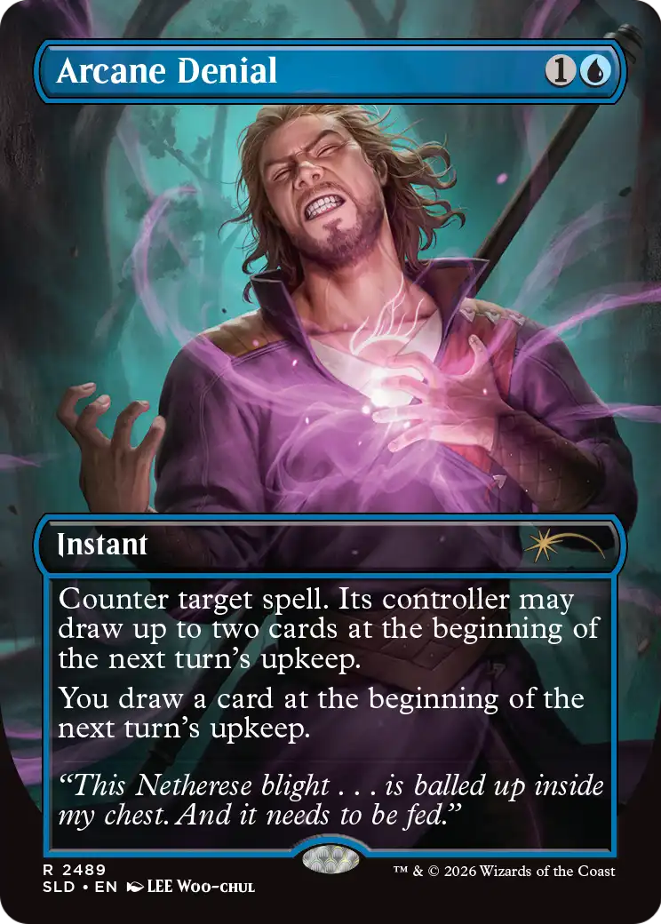 Arcane Denial (SLD-2489) (Borderless) [null] Foil