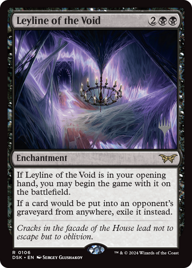 Leyline of the Void (PPDSK-106) [Promo Pack: Duskmourn: House of Horror Promos] Foil