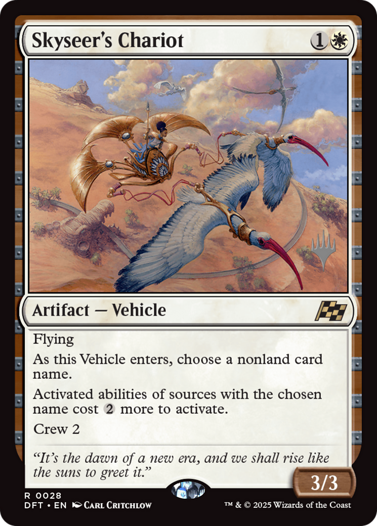 Skyseer's Chariot (PPDFT-028) [Promo Pack: Aetherdrift] Foil