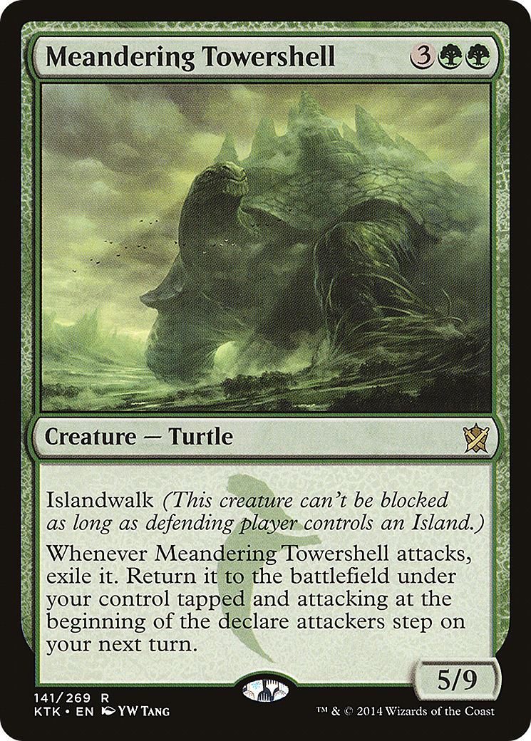 Meandering Towershell (KTK-141) [Khans of Tarkir] Foil