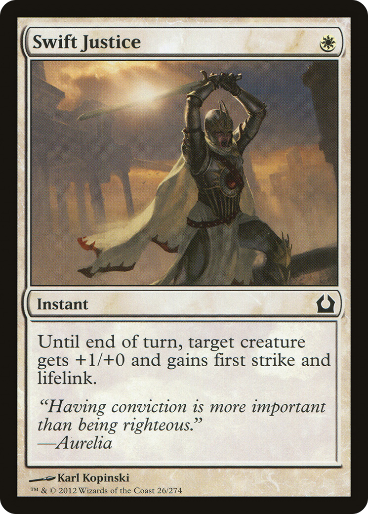 Swift Justice (RTR-026) [Return to Ravnica] Foil