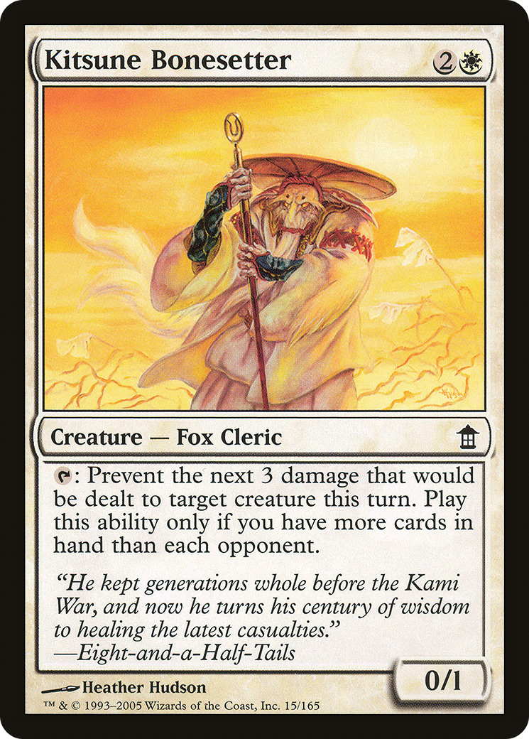 Kitsune Bonesetter (SOK-015) [Saviors of Kamigawa]