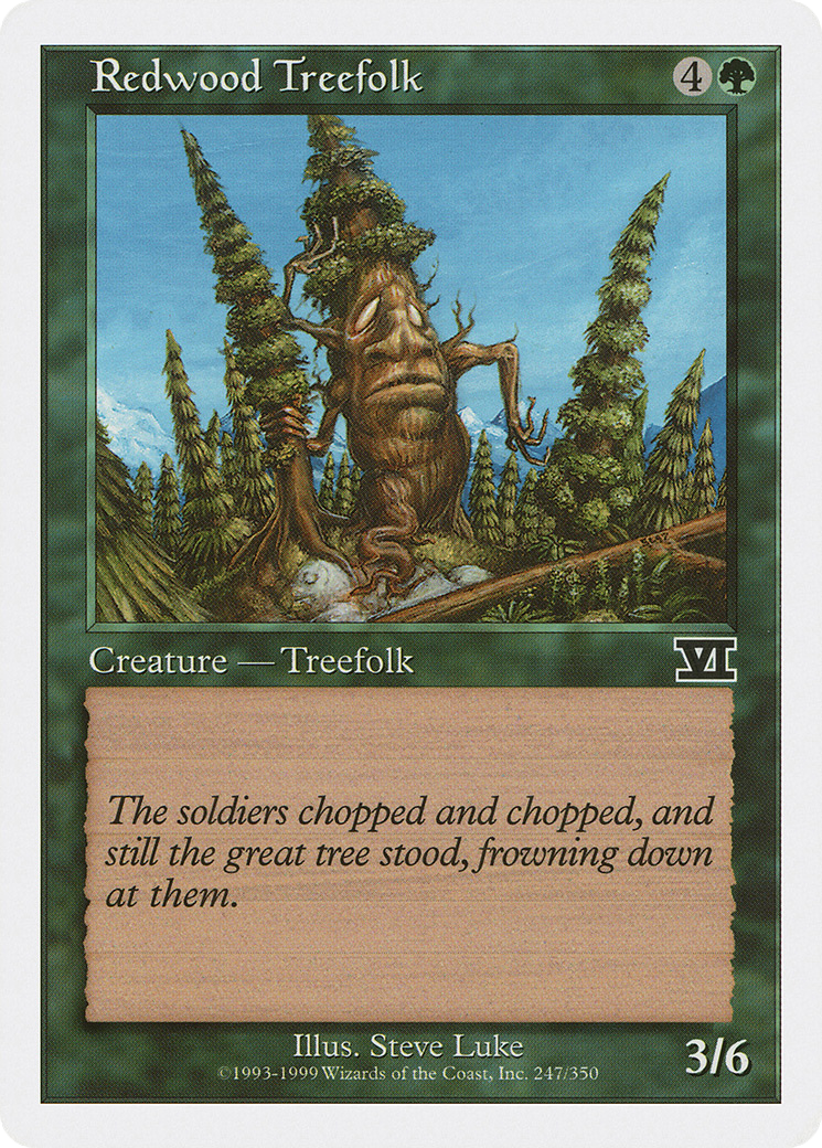 Redwood Treefolk (6ED-247) [Classic Sixth Edition]