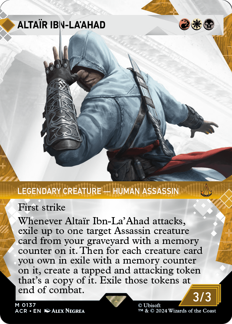 Altair Ibn-La'Ahad (Showcase) (ACR-137) (Borderless) [Assassin's Creed]