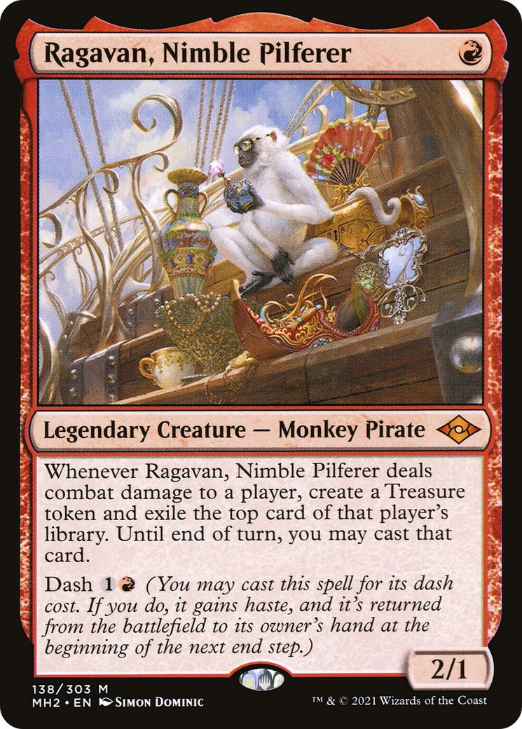 Ragavan, Nimble Pilferer (MH2-138) [Modern Horizons 2] Foil