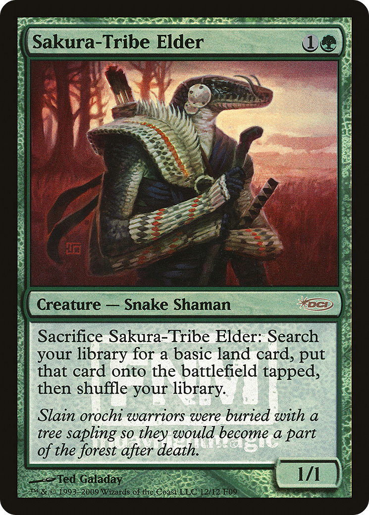 Sakura-Tribe Elder [Friday Night Magic 2009] Foil