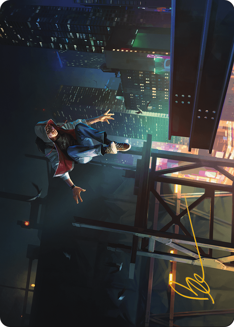 Desmond Miles Art Card (Gold-Stamped Signature) (ASACR-002) (Borderless) [Assassin's Creed Art Series]