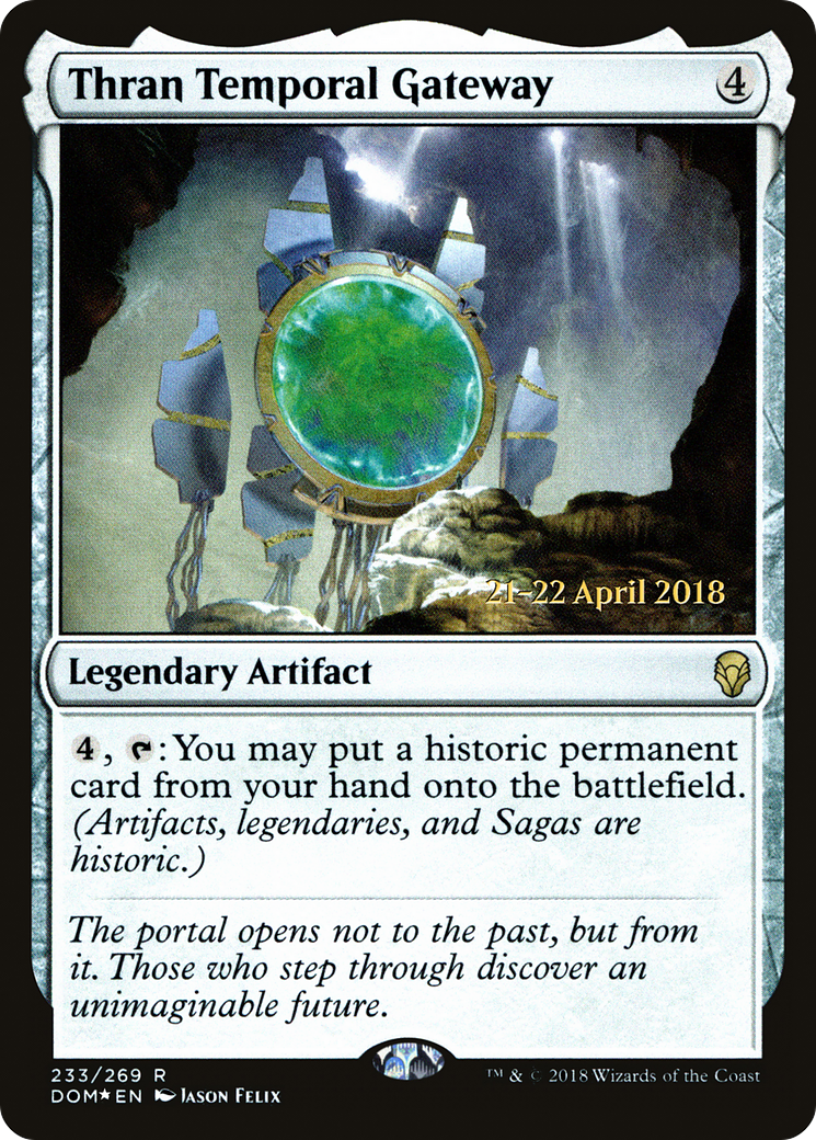 Thran Temporal Gateway (PRE-233S) [Dominaria Promos] Foil