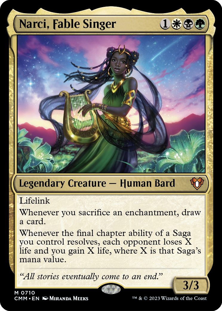 Narci, Fable Singer (CMM-710) [Commander Masters] Foil