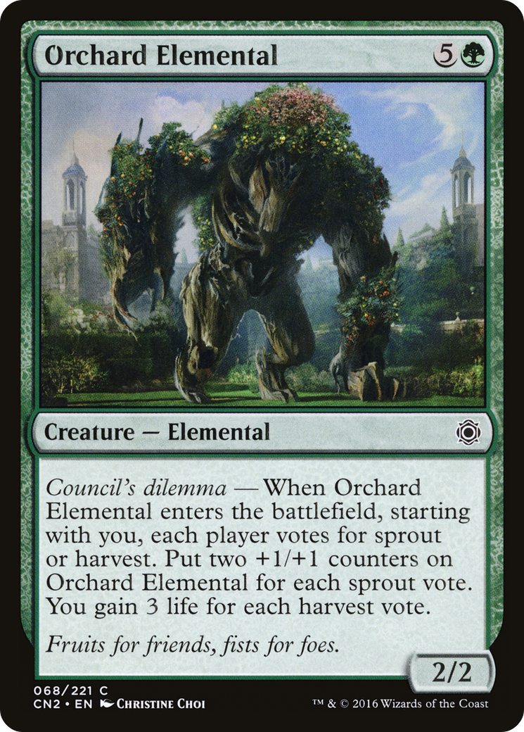 Orchard Elemental (CN2-068) [Conspiracy: Take the Crown] Foil
