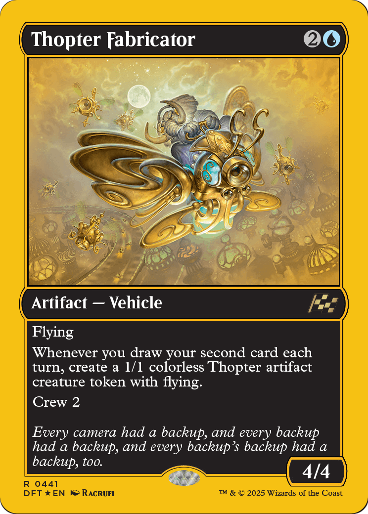 Thopter Fabricator (First-Place Foil) (DFT-441) [Aetherdrift] Foil
