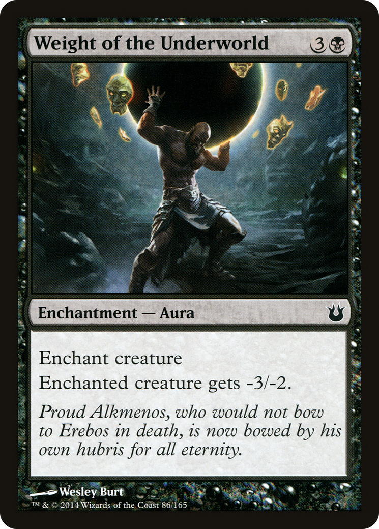 Weight of the Underworld (BNG-086) [Born of the Gods] Foil