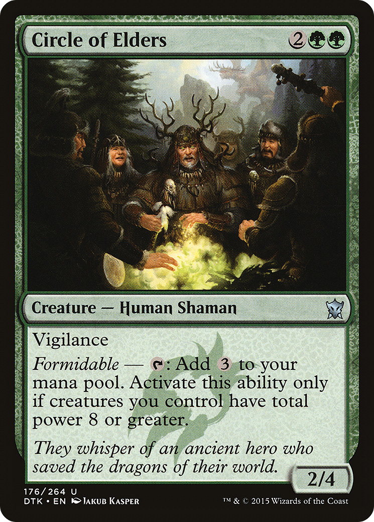 Circle of Elders (DTK-176) [Dragons of Tarkir] Foil