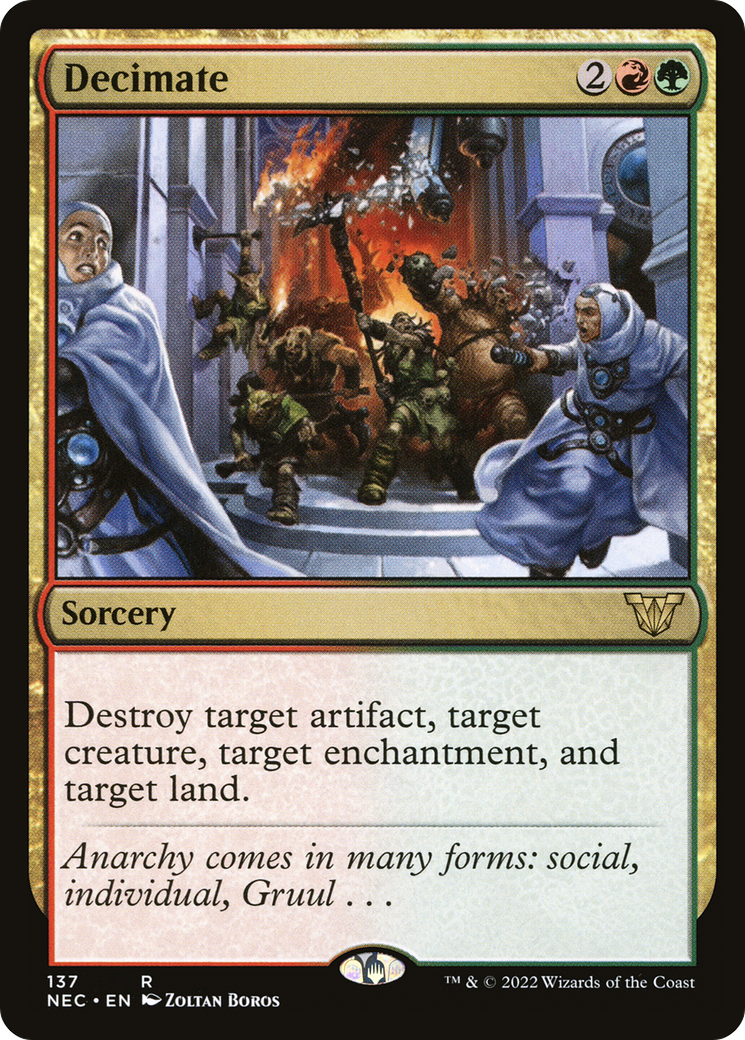 Decimate (NEC-137) [Neon Dynasty Commander]
