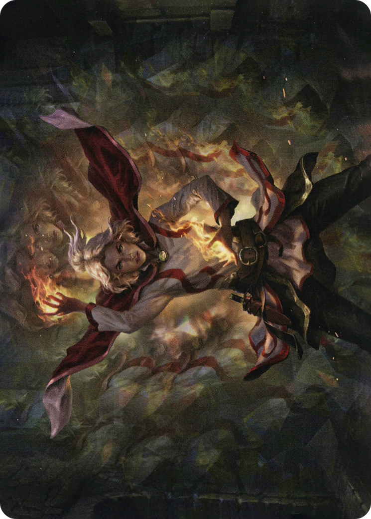 Delina, Wild Mage // Delina, Wild Mage (AAFR-031) (Borderless) [Adventures in the Forgotten Realms Art Series]