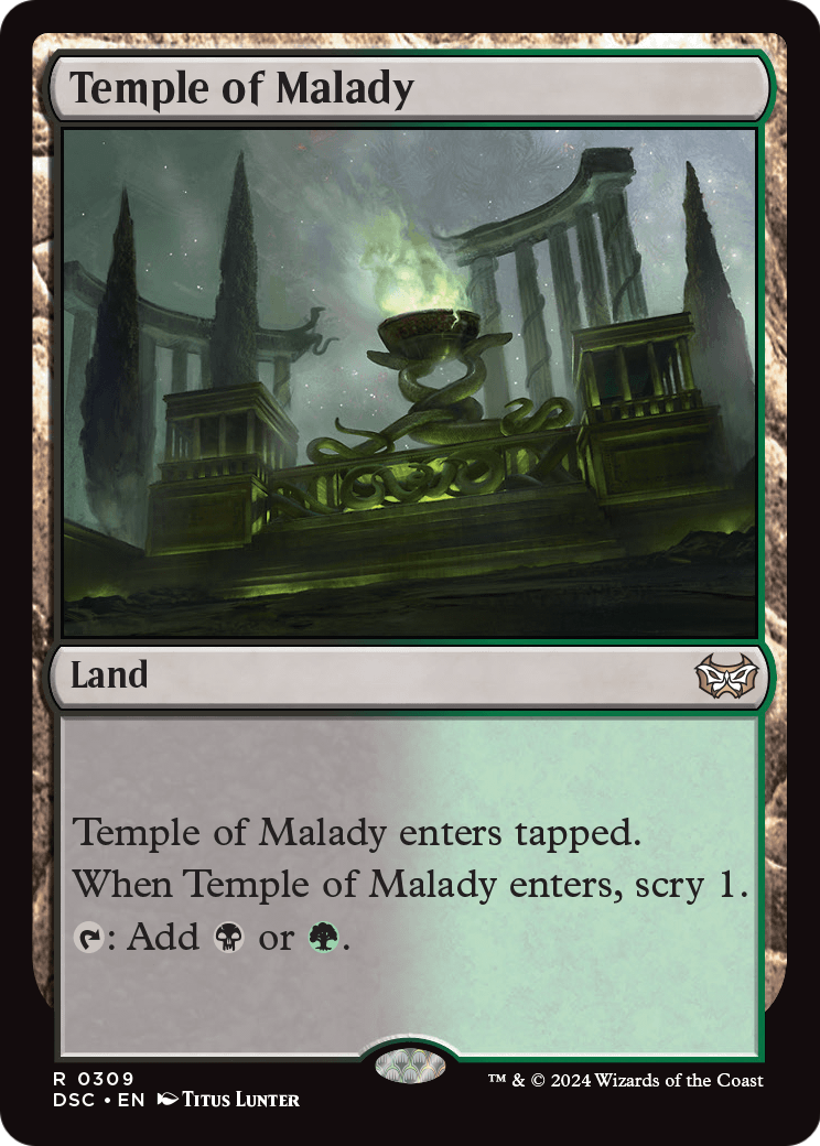 Temple of Malady (DSC-309) [Duskmourn: House of Horror Commander]