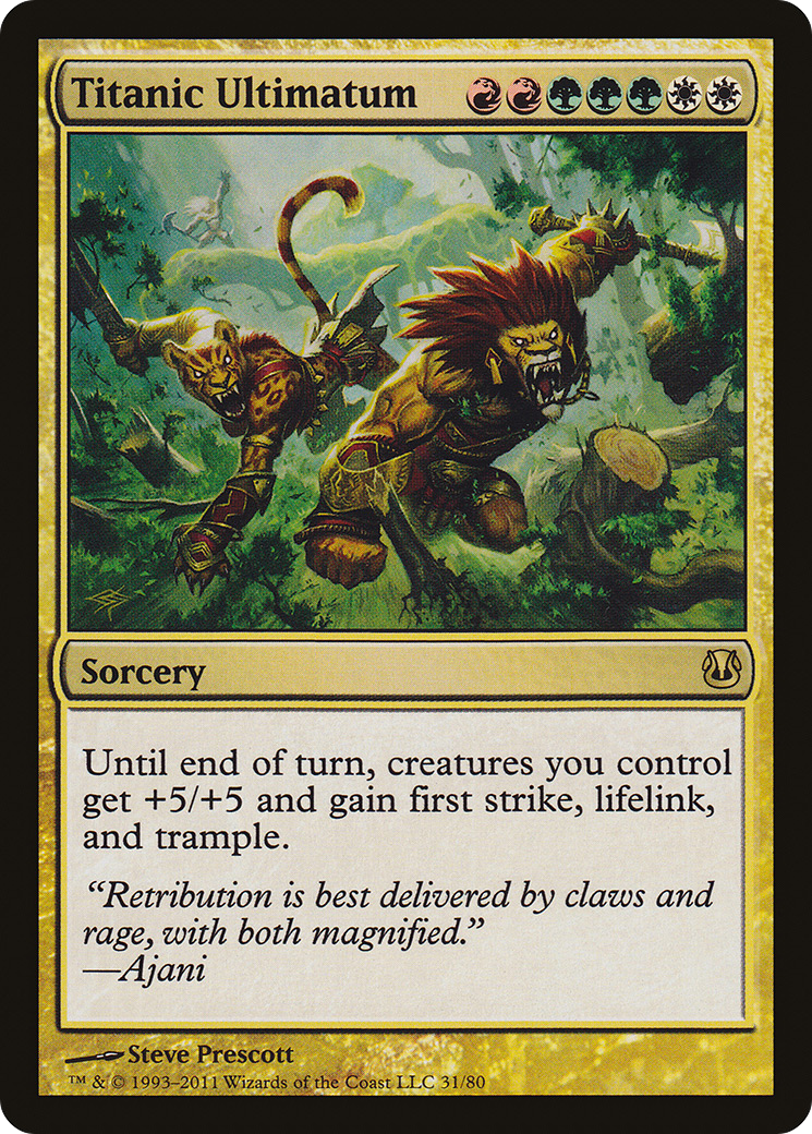 Titanic Ultimatum (DDH-031) [Duel Decks: Ajani vs. Nicol Bolas]