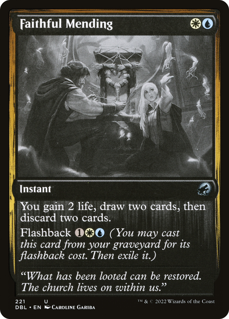 Faithful Mending (DBL-221) [Innistrad: Double Feature]