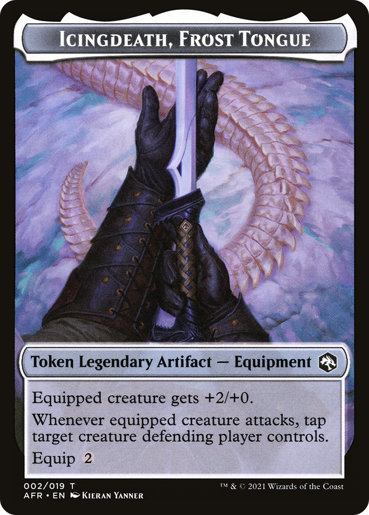 Icingdeath, Frost Tongue Token (AFR-002) [Adventures in the Forgotten Realms Tokens]