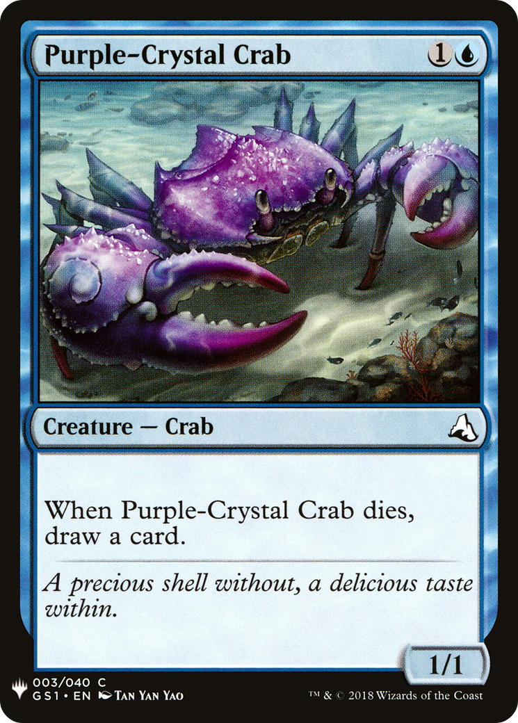 Purple-Crystal Crab (LIST-GS1-3) [The List]