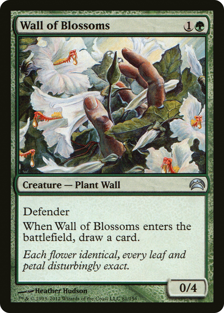 Wall of Blossoms (PC2-081) [Planechase 2012] Foil