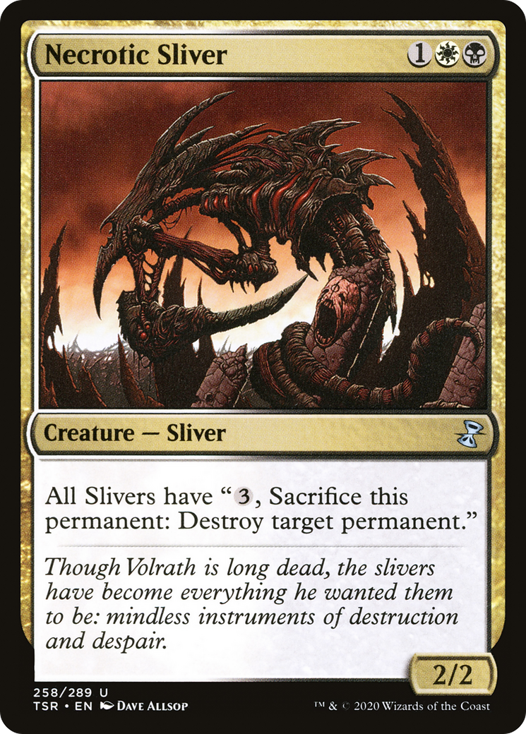 Necrotic Sliver (TSR-258) [Time Spiral Remastered] Foil