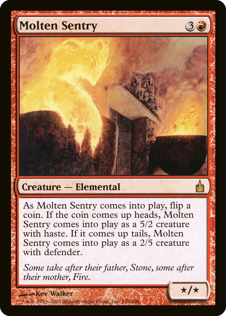 Molten Sentry (RAV-136) [Ravnica: City of Guilds] Foil