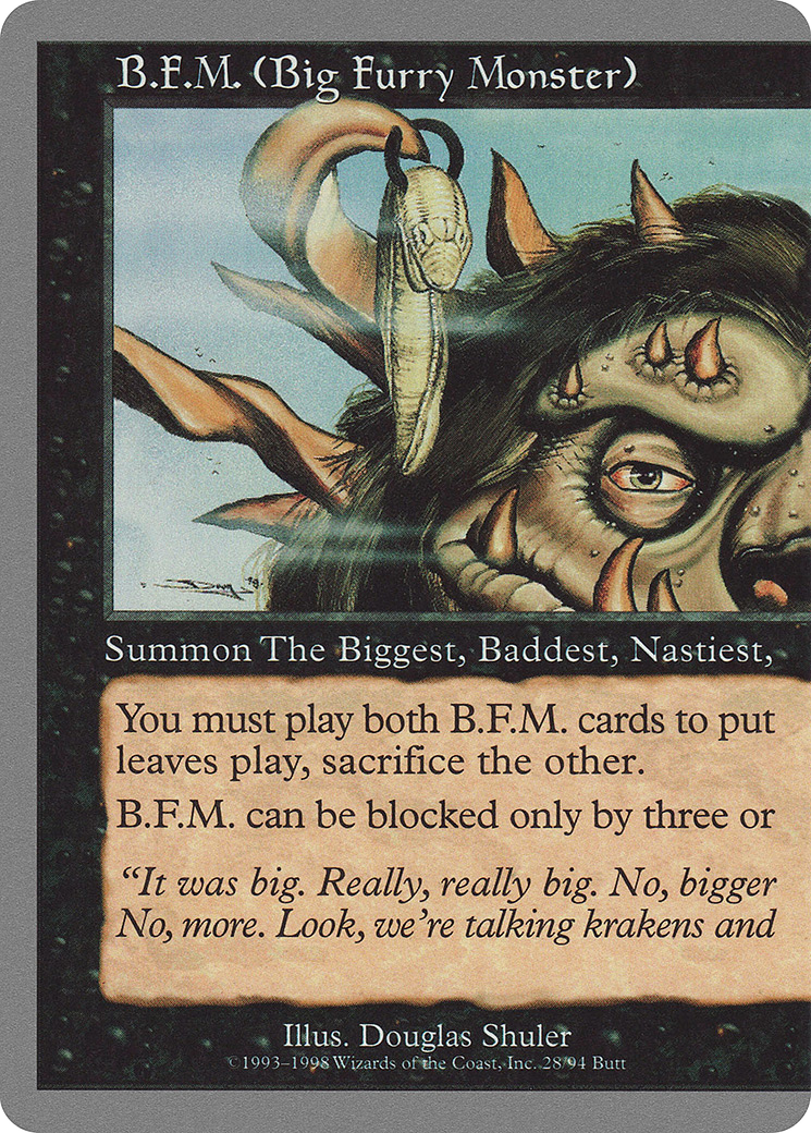 B.F.M. (Big Furry Monster) (UGL-028) [Unglued]