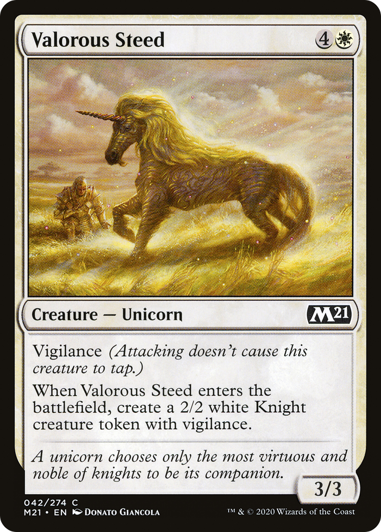 Valorous Steed (M21-042) [Core Set 2021]
