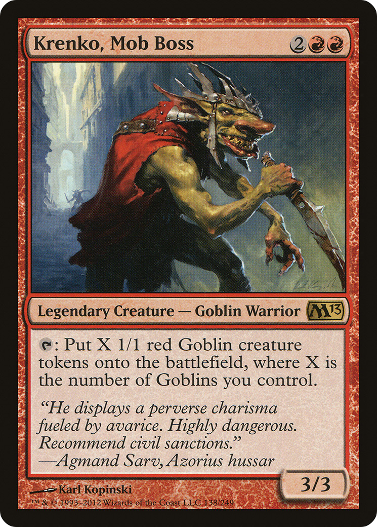 Krenko, Mob Boss (M13-138) [Magic 2013]