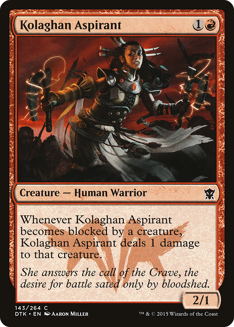Kolaghan Aspirant (DTK-143) [Dragons of Tarkir] Foil