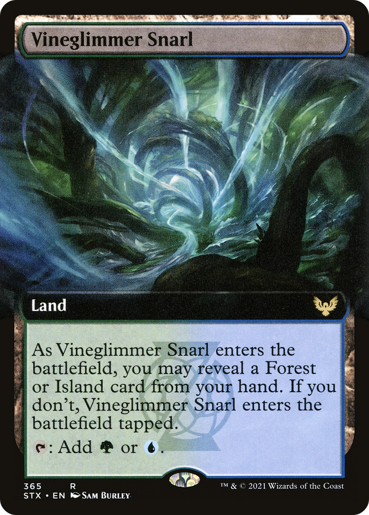 Vineglimmer Snarl (Extended Art) (STX-365) [Strixhaven: School of Mages] Foil